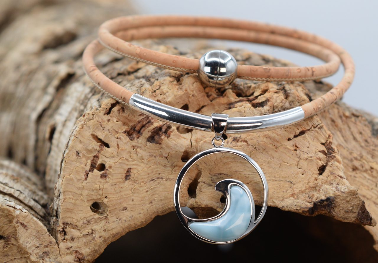 Larimar Wave Necklace