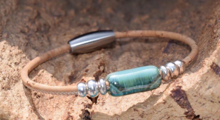 Oasis Green Tube Bead Bracelet