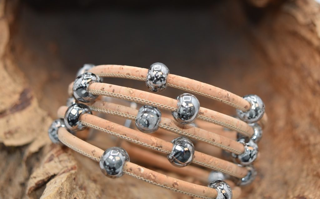 Black Turquoise Beaded Bracelet